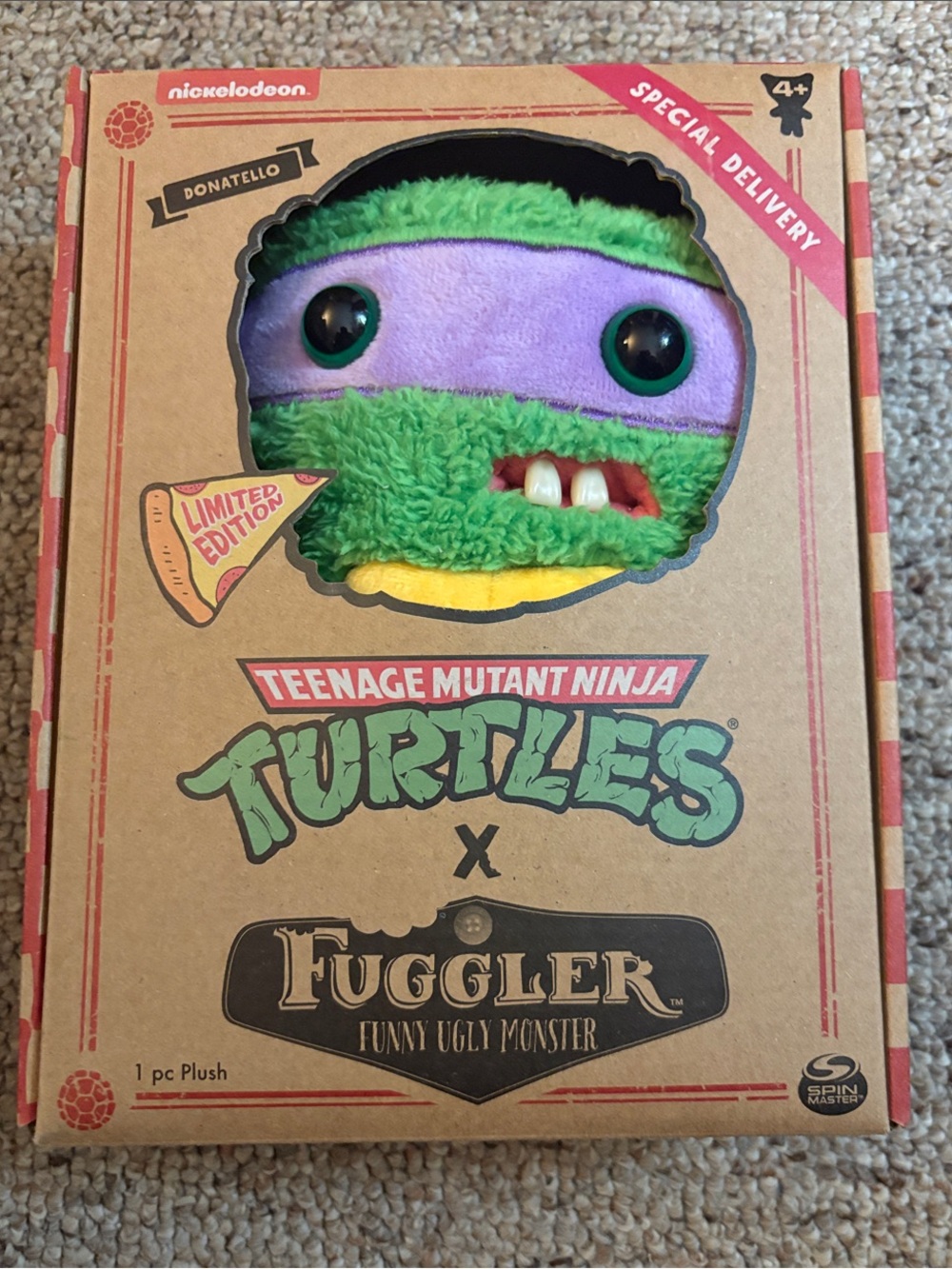 Nickelodeon Teenage Mutant Ninja Turtles Fuggler Plush - Green, Purple, Yellow
